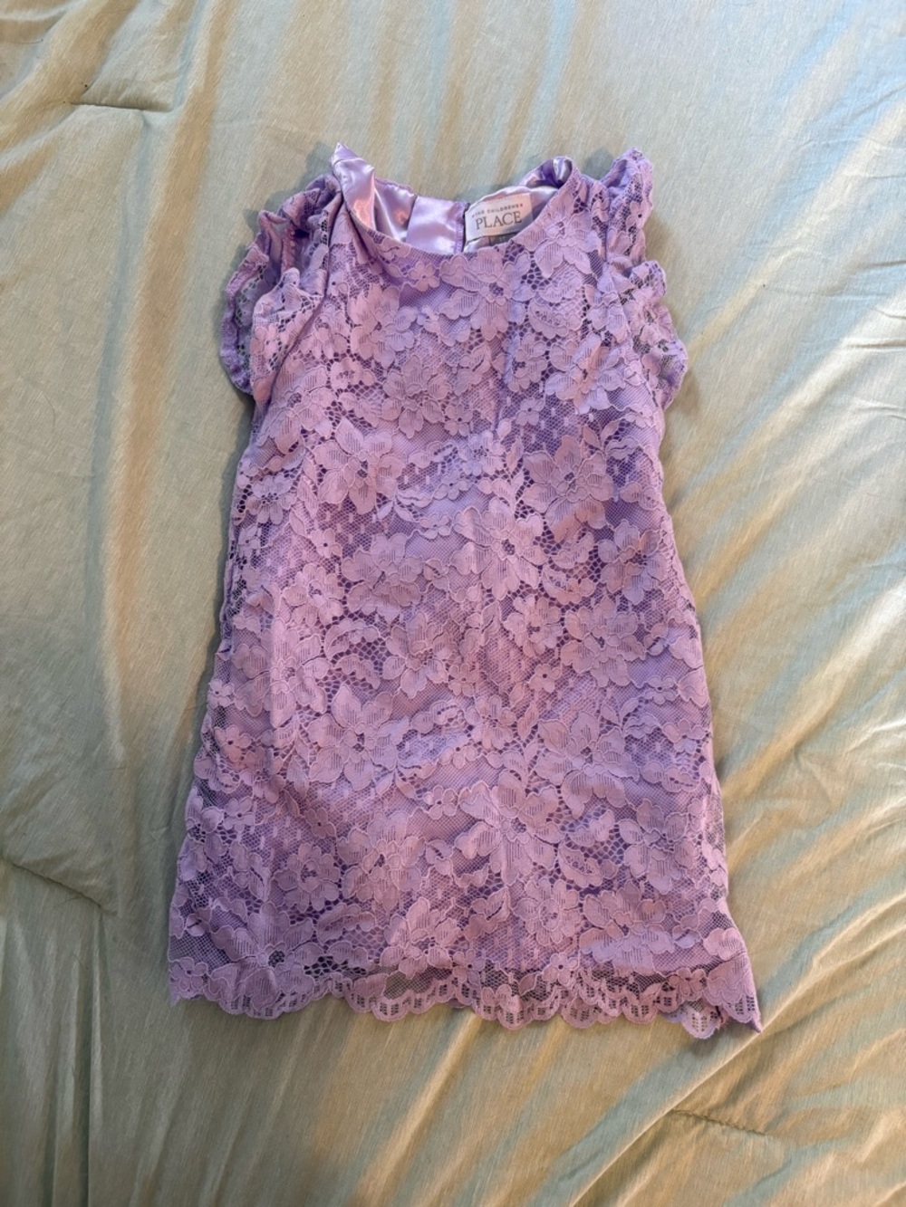 The Children's Place Lilac Floral Lace Party Dress